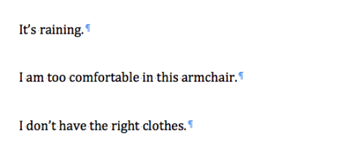 Image of written excuses